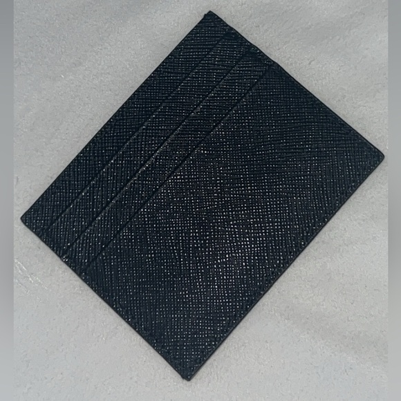 Authentic Prada Saffiano Mens Black Leather Cardholder - NEW - NEVER USED - Picture 7 of 10